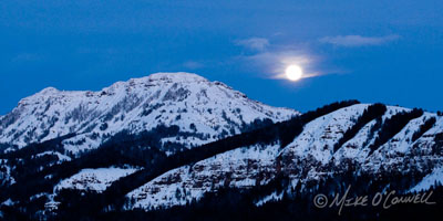 Moonrise over Mt. Norris